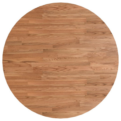 vidaXL Plateau de table rond bois de chêne traité marron clair Ø90x1,5 cm