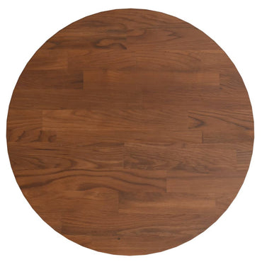vidaXL Plateau de table rond marron foncé Ø30x1,5 cm en chêne traité