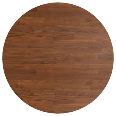 vidaXL Plateau de table rond bois de chêne traité marron foncé Ø80x1,5 cm