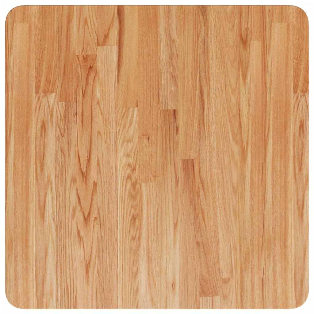 vidaXL Tischplatte Quadratisch Hellbraun 50x50x1,5cm Behandelte Eiche