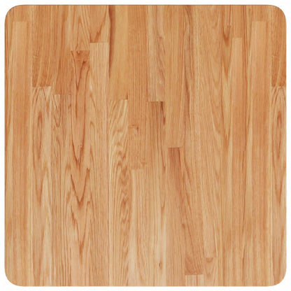 vidaXL Tischplatte Quadratisch Hellbraun 50x50x1,5cm Behandelte Eiche