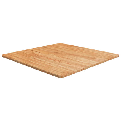 vidaXL Tischplatte Quadratisch Hellbraun 70x70x1,5cm Behandelte Eiche