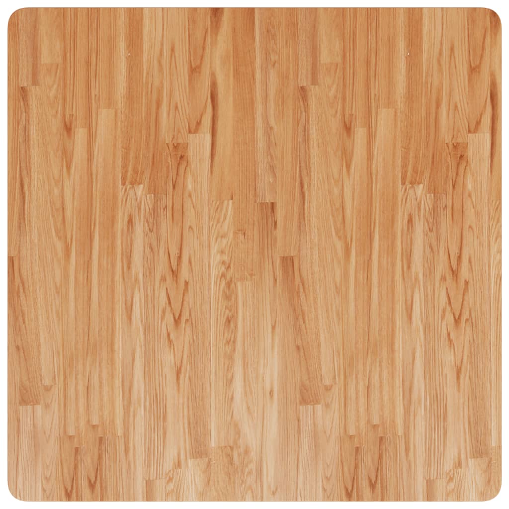 vidaXL Tischplatte Quadratisch Hellbraun 80x80x1,5cm Behandelte Eiche