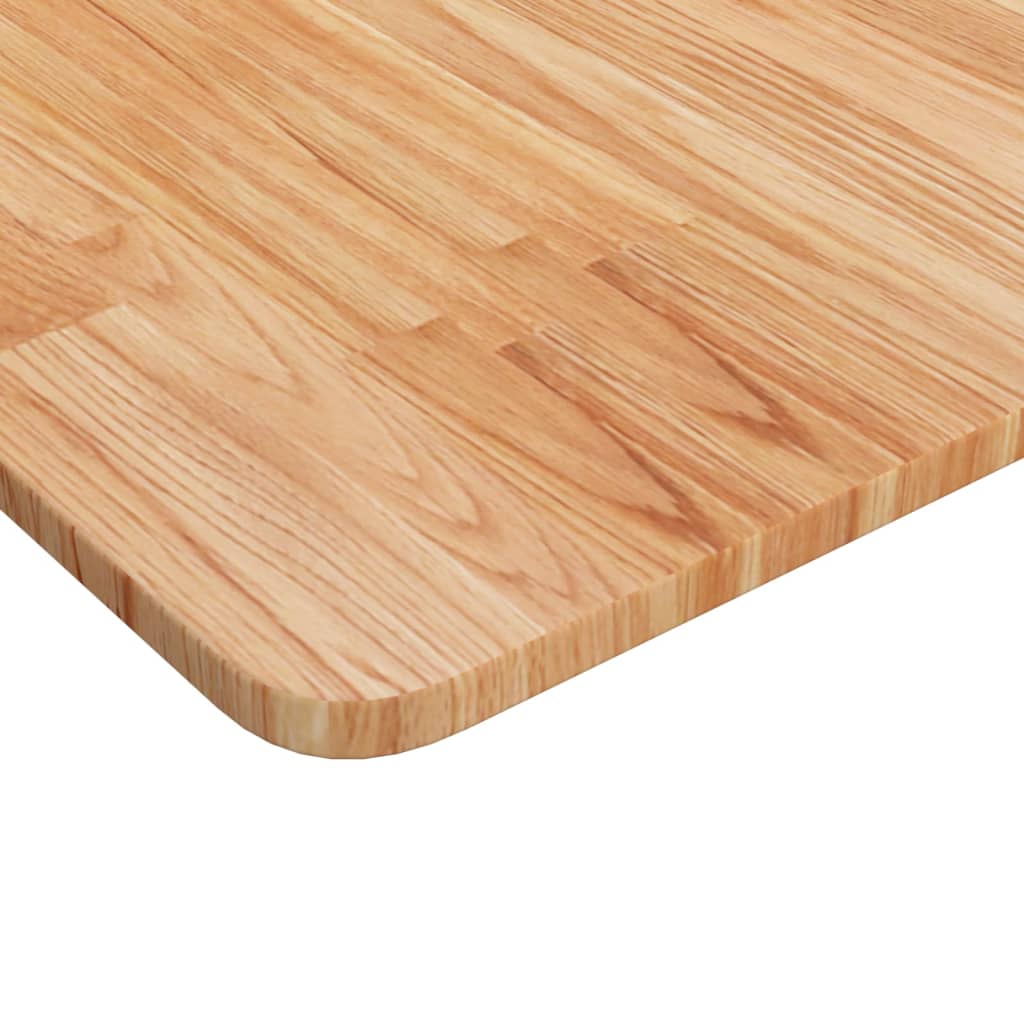 vidaXL Tischplatte Quadratisch Hellbraun 80x80x1,5cm Behandelte Eiche