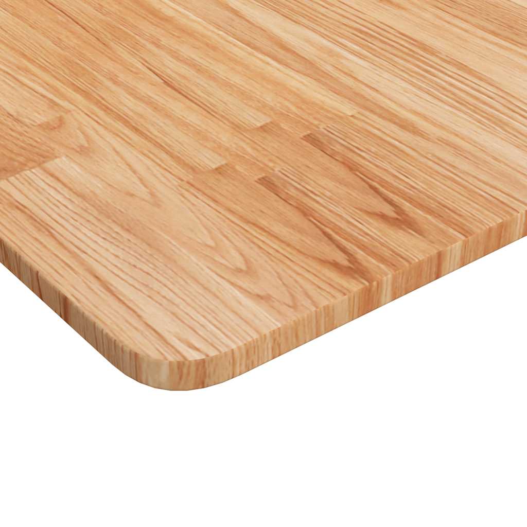 vidaXL Tischplatte Quadratisch Hellbraun 90x90x1,5cm Behandelte Eiche