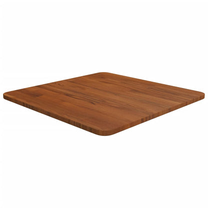 vidaXL Plateau de table carré Marron foncé 50x50x1,5cm Chêne Traité