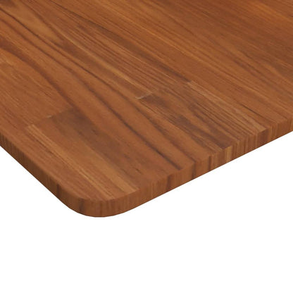 vidaXL Plateau de table carré Marron foncé 50x50x1,5cm Chêne Traité
