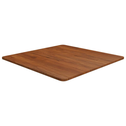 vidaXL Plateau de Table Carré Marron Foncé 70x70x1,5cm Chêne Traité