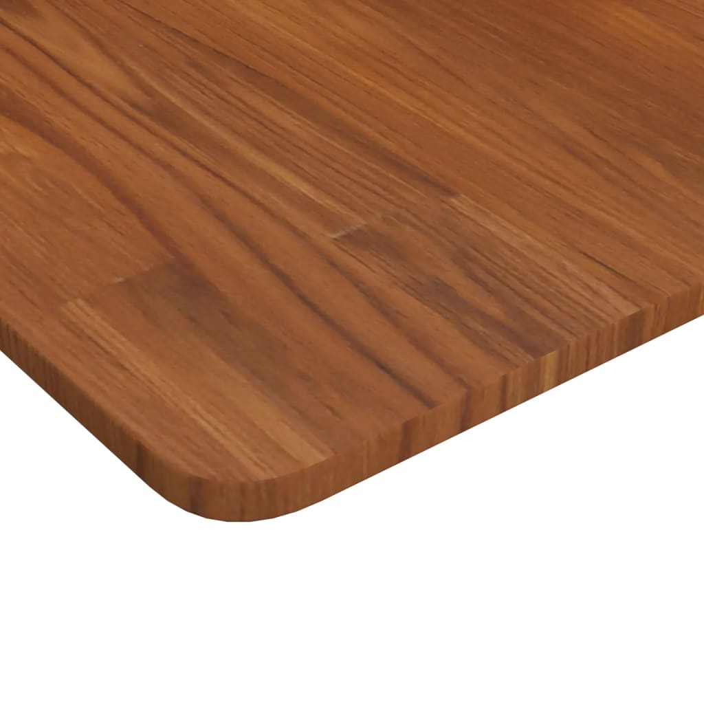 vidaXL Plateau de Table Carré Marron Foncé 70x70x1,5cm Chêne Traité