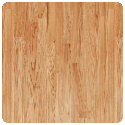 vidaXL Plateau de Table Carré Chêne Traité Marron Clair 60x60x2,5 cm