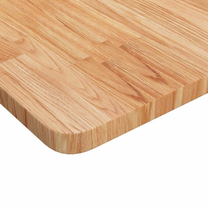 vidaXL Plateau de Table Carré Chêne Traité Marron Clair 60x60x2,5 cm