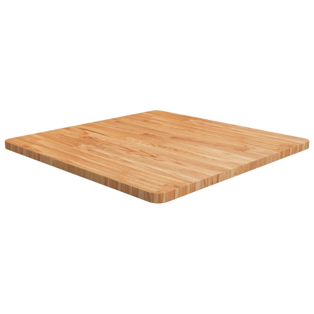 vidaXL Plateau de table carré Chêne traité marron clair 70x70x2,5 cm