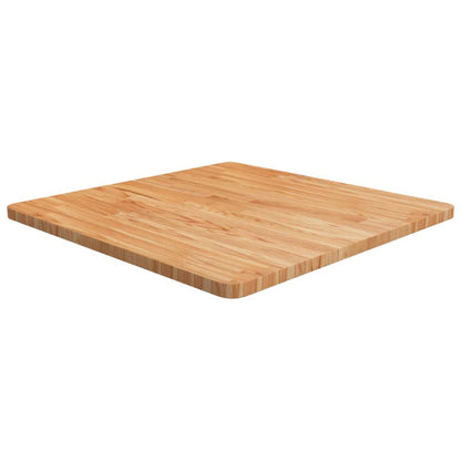 vidaXL Plateau de table carré Chêne traité marron clair 70x70x2,5 cm