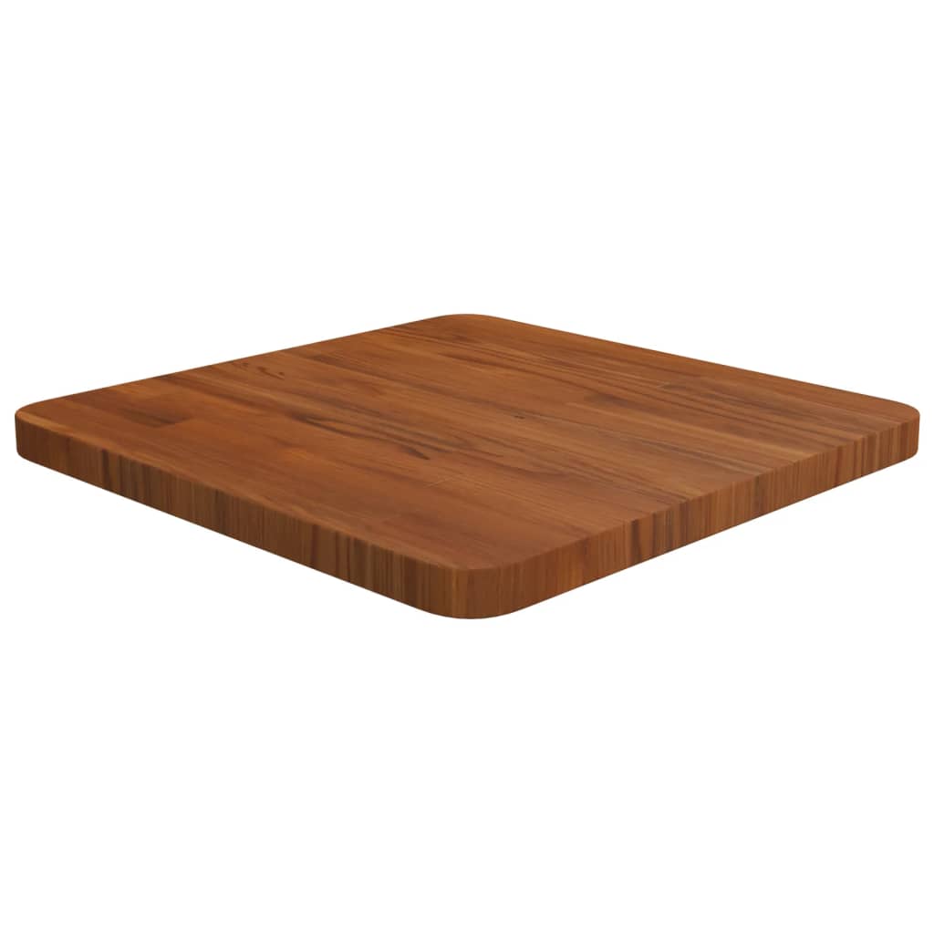 vidaXL Plateau de table carré Marron foncé 40x40x2,5cm Chêne traité