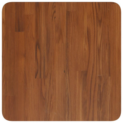 vidaXL Plateau de table carré Marron foncé 40x40x2,5cm Chêne traité