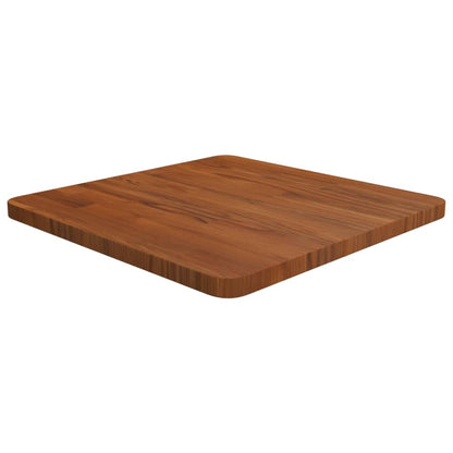 vidaXL Plateau de Table Carré Marron Foncé 50x50x2,5cm Chêne Traité