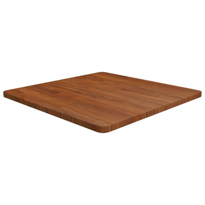 vidaXL Tischplatte Quadratisch Dunkelbraun 70x70x2,5cm Eiche Behandelt