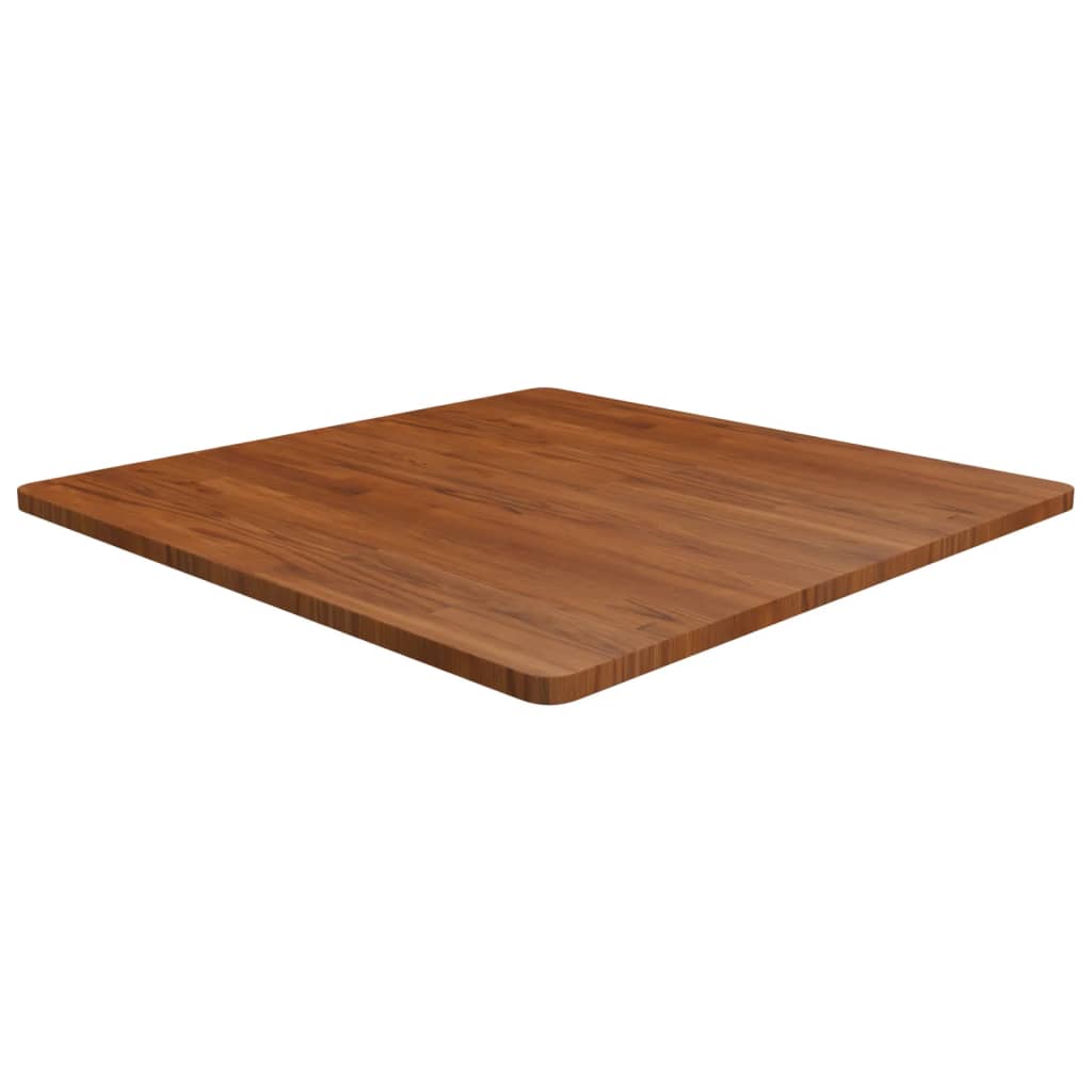 vidaXL Plateau de table carré Chêne traité marron foncé 90x90x2,5cm