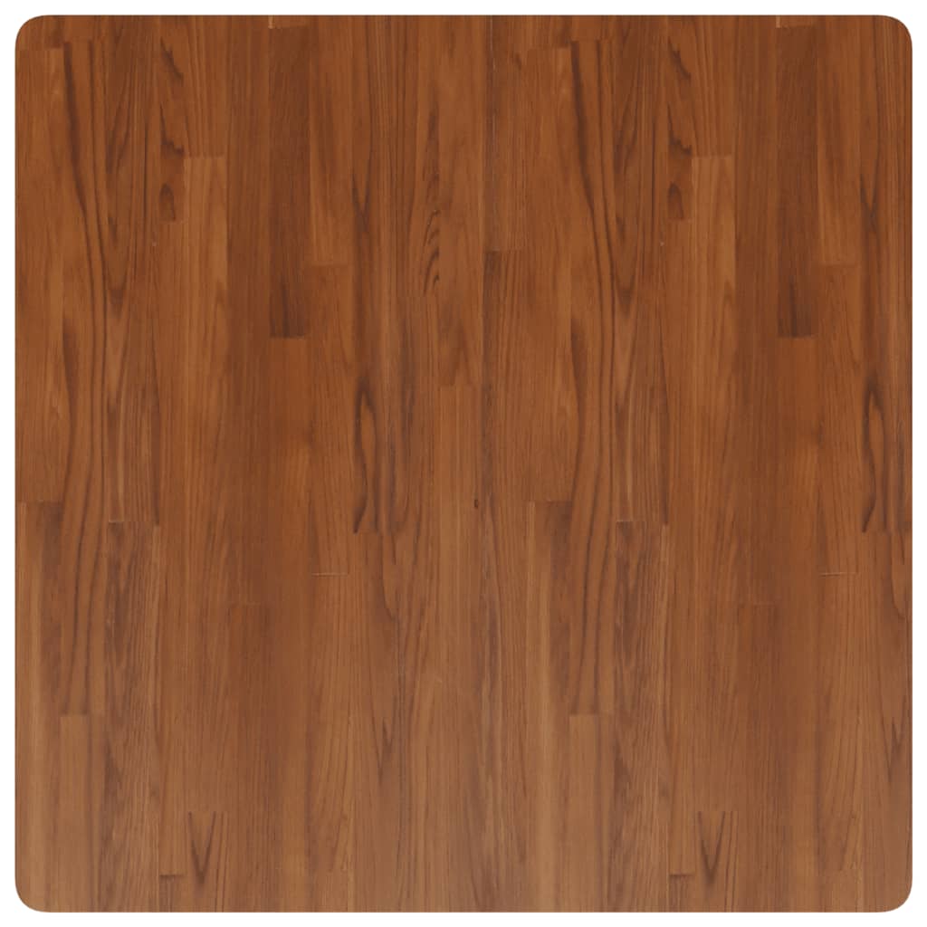 vidaXL Plateau de table carré Chêne traité marron foncé 90x90x2,5cm
