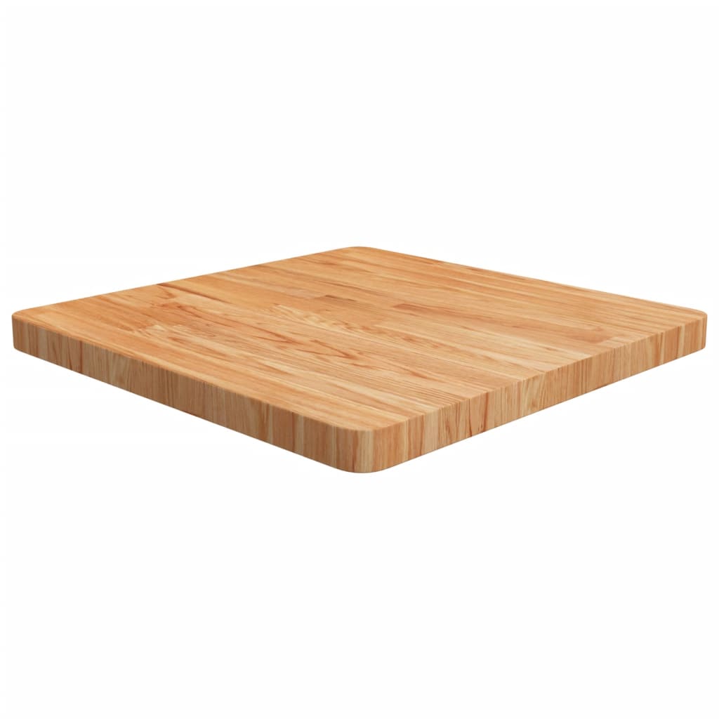 vidaXL Tischplatte Quadratisch Hellbraun 60x60x4cm Behandelte Eiche