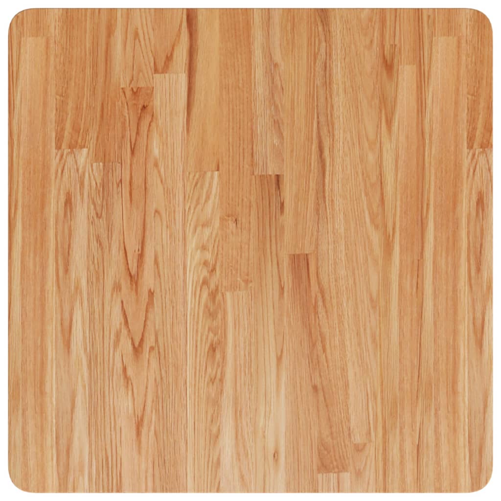 vidaXL Tischplatte Quadratisch Hellbraun 60x60x4cm Behandelte Eiche