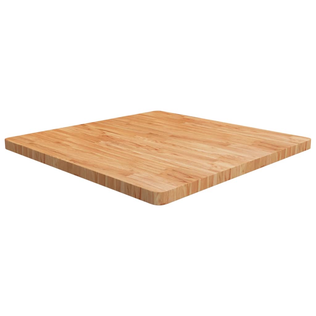 vidaXL Tischplatte Quadratisch Hellbraun 90x90x4cm Behandelte Eiche