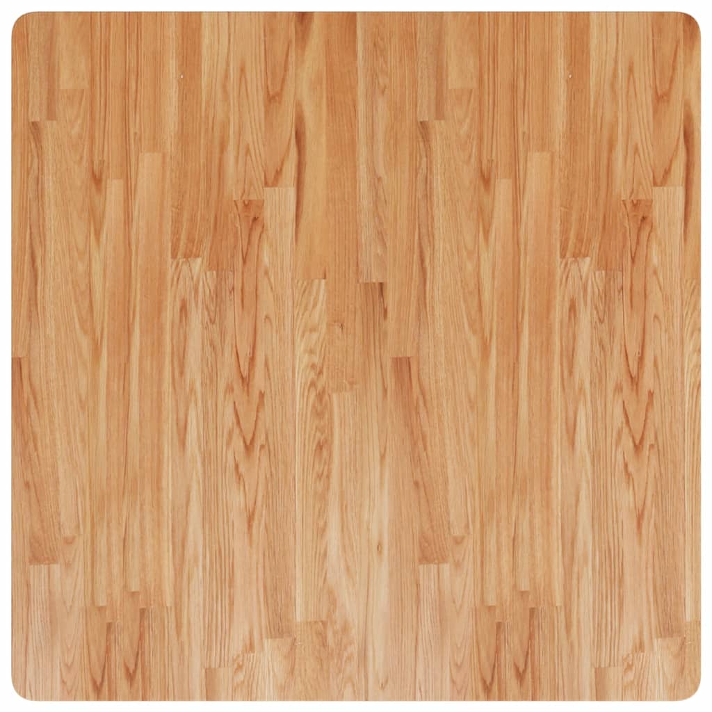 vidaXL Tischplatte Quadratisch Hellbraun 90x90x4cm Behandelte Eiche