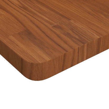 vidaXL Plateau de table carré Chêne traité Marron foncé 70x70x4cm