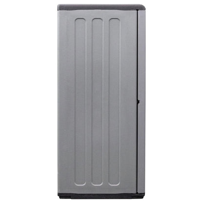 vidaXL Armoire de rangement de jardin Gris Noir 68x37x84 cm PP