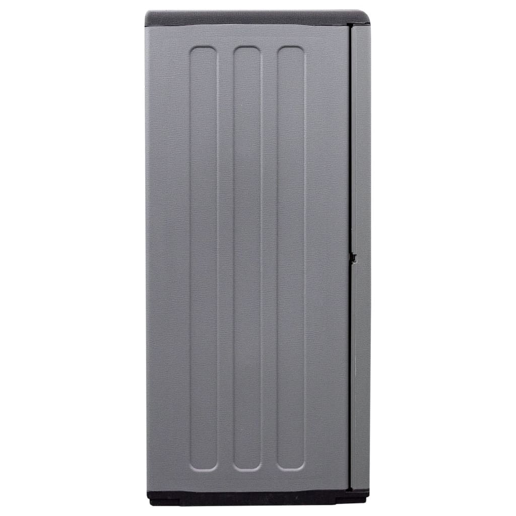 vidaXL Armoire de jardin gris et noir 102x37x84 cm PP