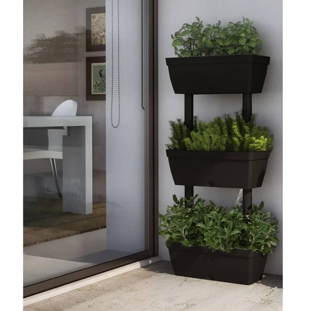vidaXL Pflanzkübel 6-tlg. 100 cm Anthrazit