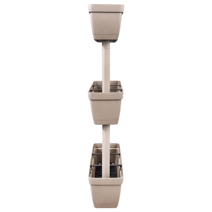 vidaXL Pflanzkübel 6-tlg. 100 cm Taupe