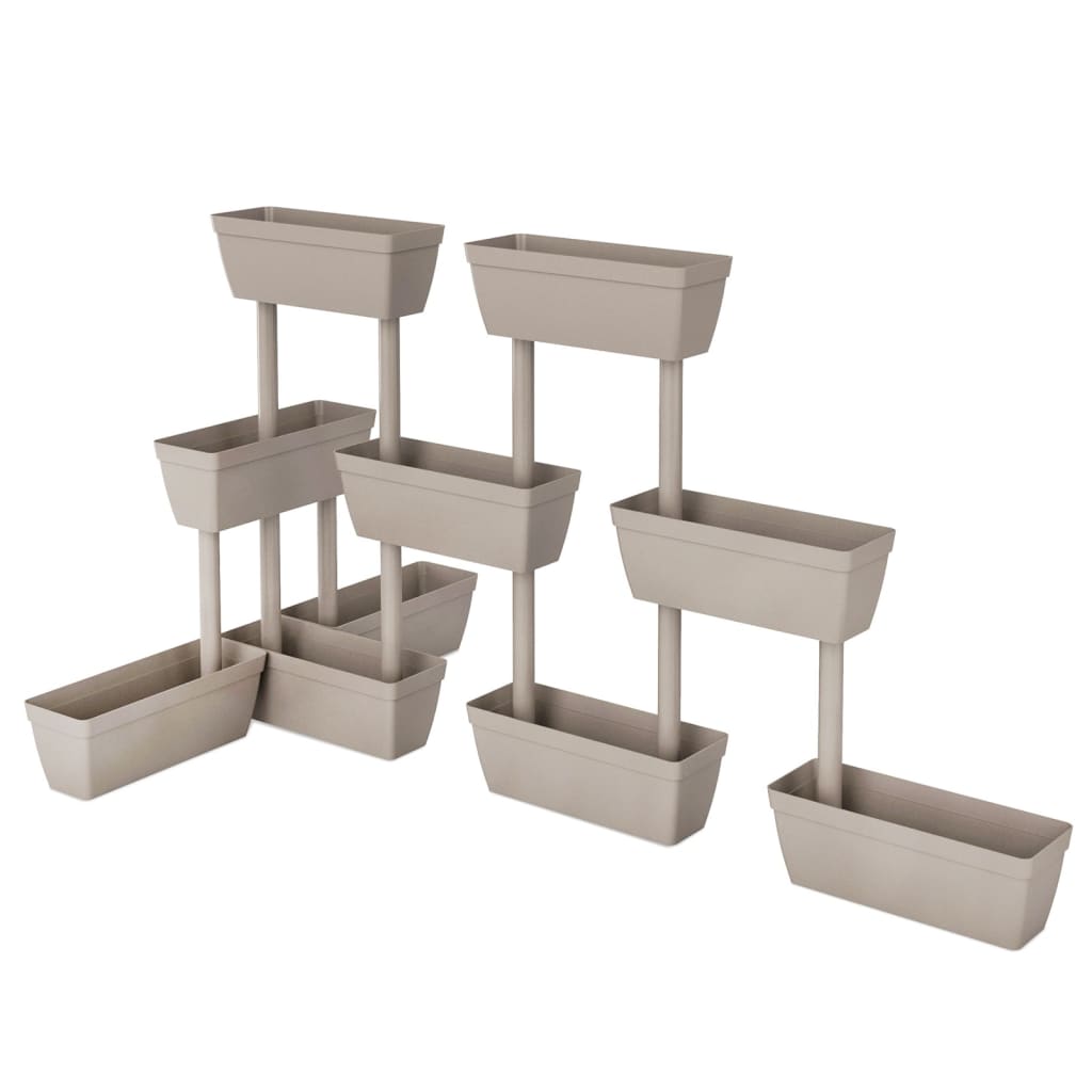 vidaXL Pflanzkübel 6-tlg. 100 cm Taupe