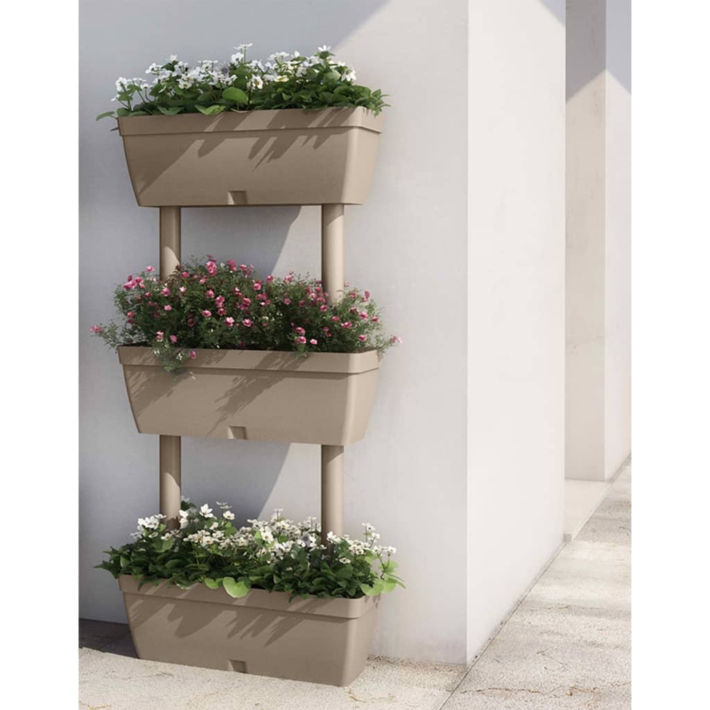 vidaXL Pflanzkübel 6-tlg. 100 cm Taupe