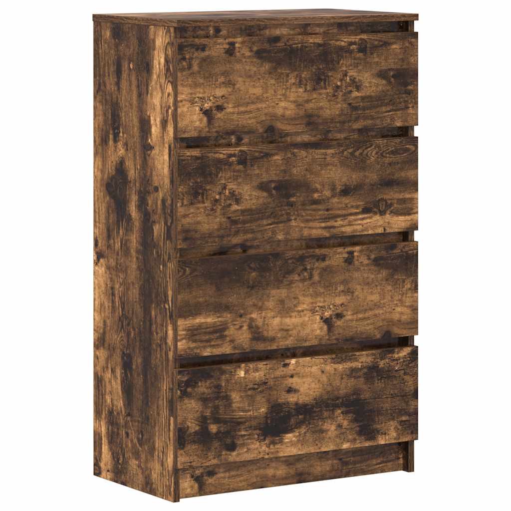 vidaXL Sideboard Räuchereiche 60x35x98,5 cm Holzwerkstoff