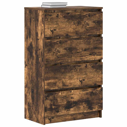 vidaXL Sideboard Räuchereiche 60x35x98,5 cm Holzwerkstoff