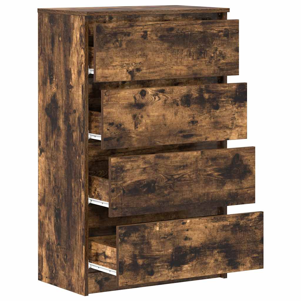 vidaXL Sideboard Räuchereiche 60x35x98,5 cm Holzwerkstoff