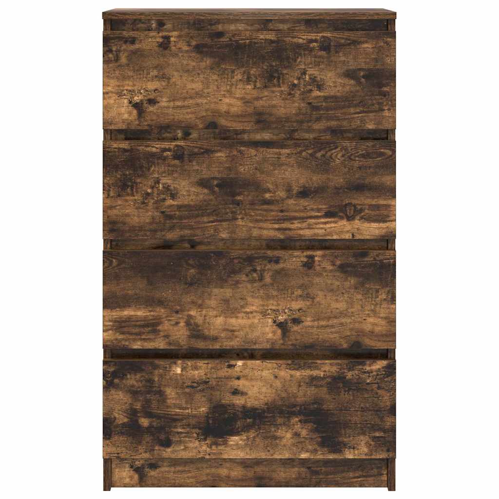 vidaXL Sideboard Räuchereiche 60x35x98,5 cm Holzwerkstoff
