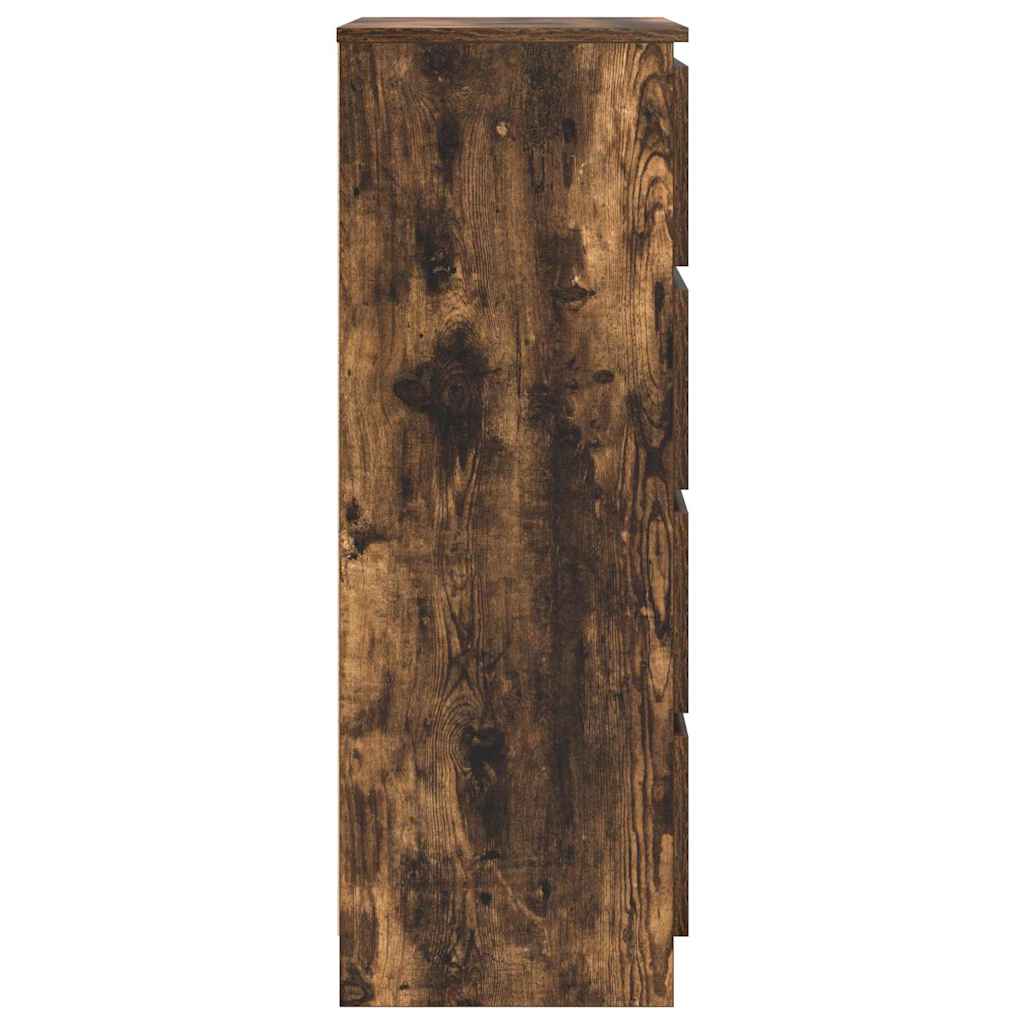 vidaXL Sideboard Räuchereiche 60x35x98,5 cm Holzwerkstoff