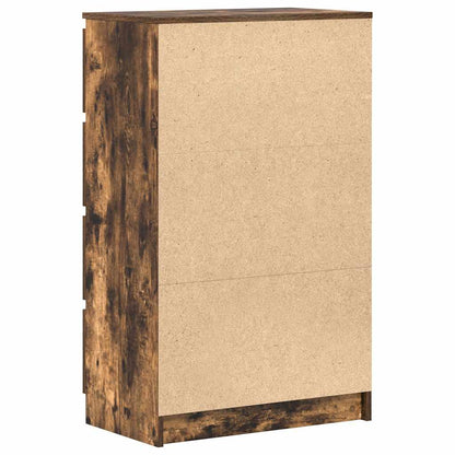 vidaXL Sideboard Räuchereiche 60x35x98,5 cm Holzwerkstoff