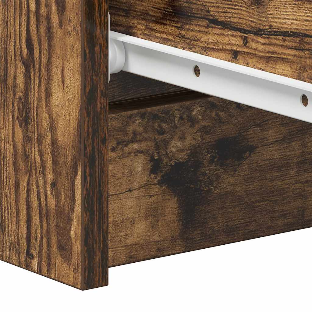 vidaXL Sideboard Räuchereiche 60x35x98,5 cm Holzwerkstoff