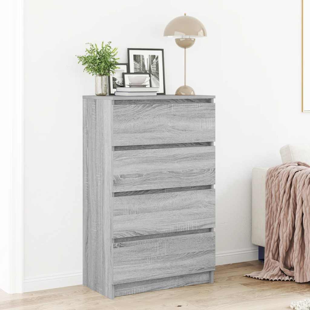 vidaXL Sideboard Grau Sonoma 60x35x98,5 cm Holzwerkstoff