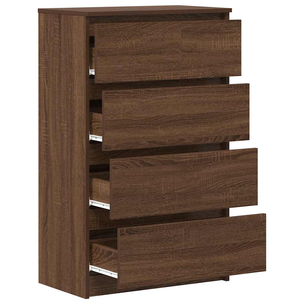vidaXL Sideboard Braun Eichen-Optik 60x35x98,5 cm Holzwerkstoff