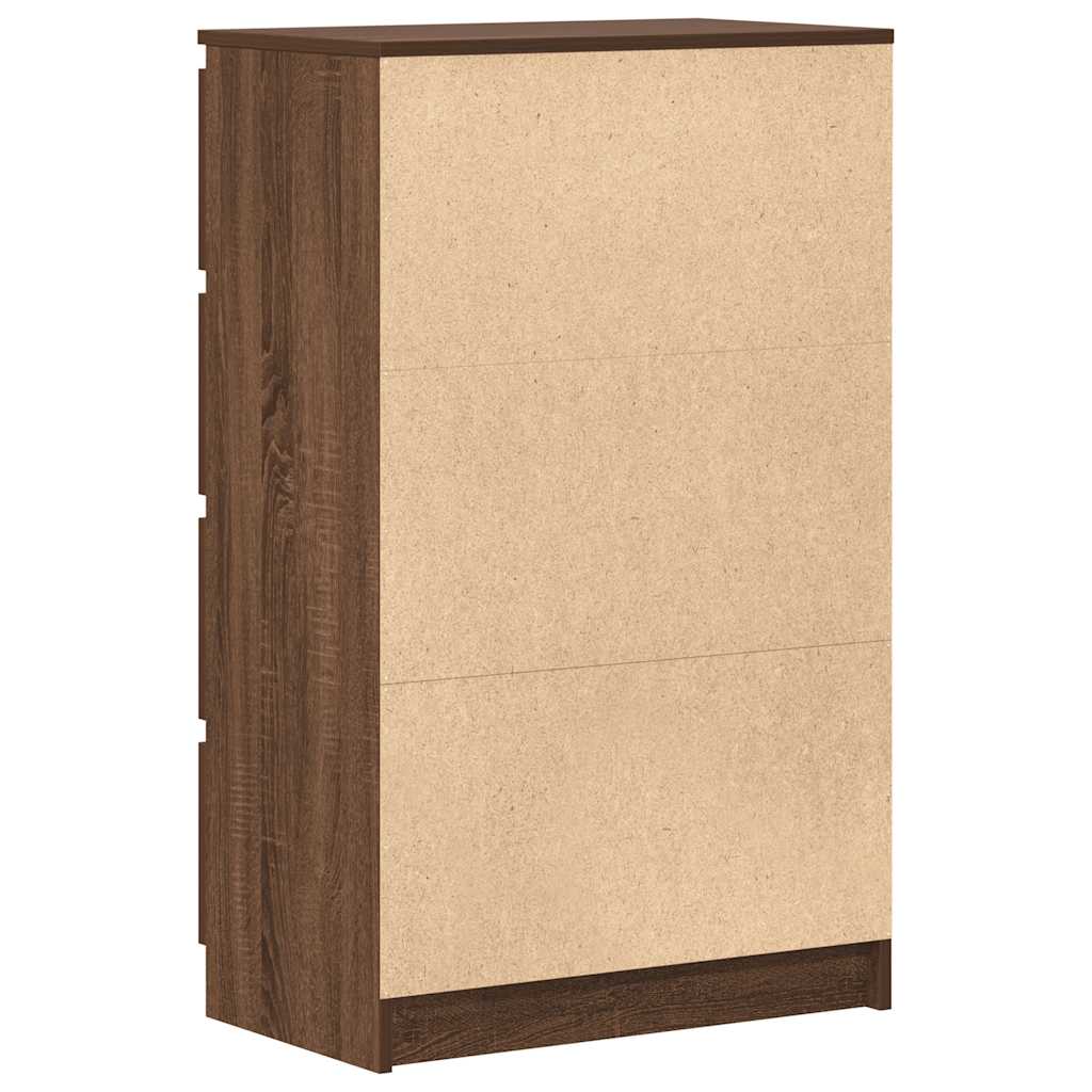 vidaXL Sideboard Braun Eichen-Optik 60x35x98,5 cm Holzwerkstoff