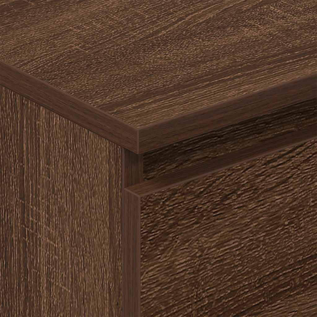 vidaXL Sideboard Braun Eichen-Optik 60x35x98,5 cm Holzwerkstoff