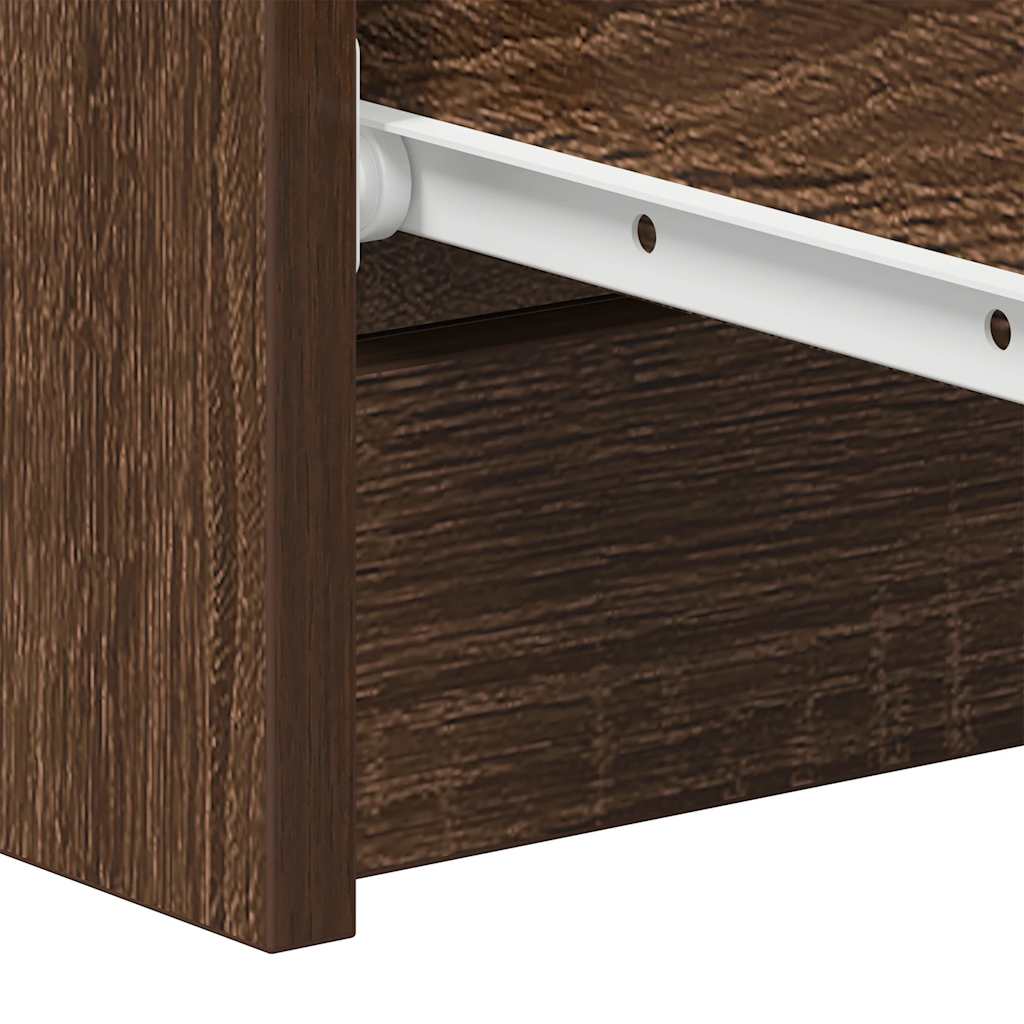 vidaXL Sideboard Braun Eichen-Optik 60x35x98,5 cm Holzwerkstoff