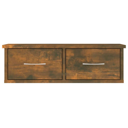 vidaXL Armoire murale chêne fumé 60x26x18,5 cm bois d'ingénierie