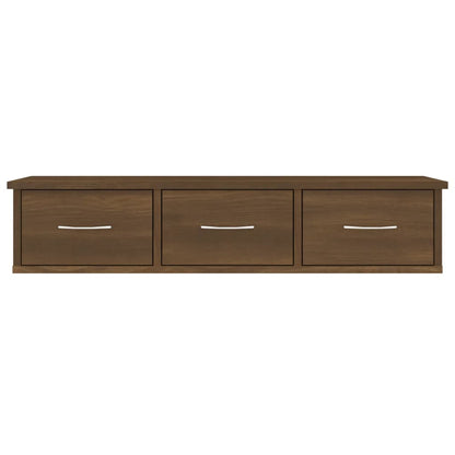 vidaXL Wandschrank Braun Eichen-Optik 88x26x18,5 cm Holzwerkstoff