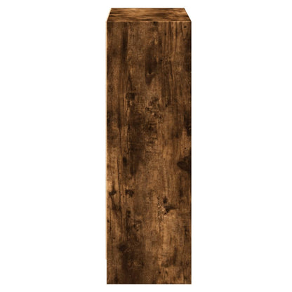 vidaXL Bücherregal Räuchereiche 60x24x76 cm Holzwerkstoff