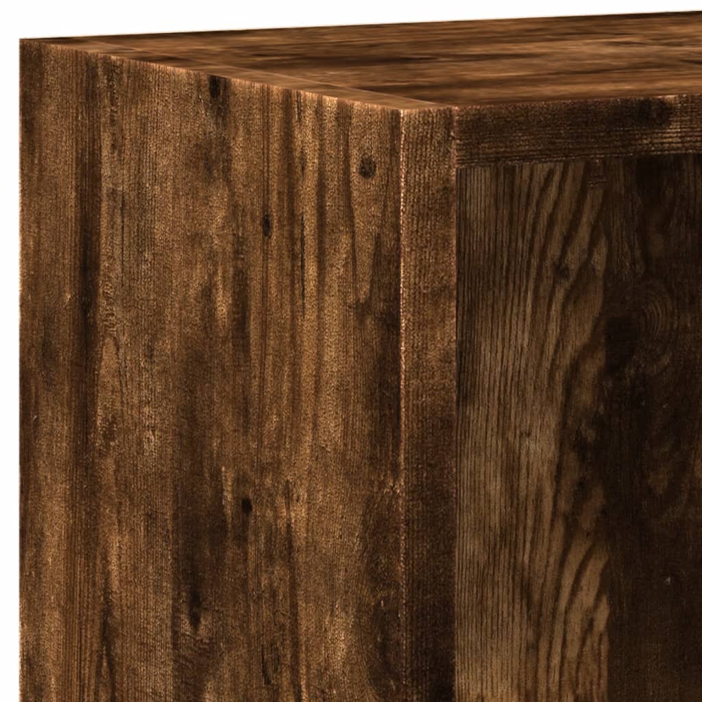 vidaXL Bücherregal Räuchereiche 60x24x76 cm Holzwerkstoff